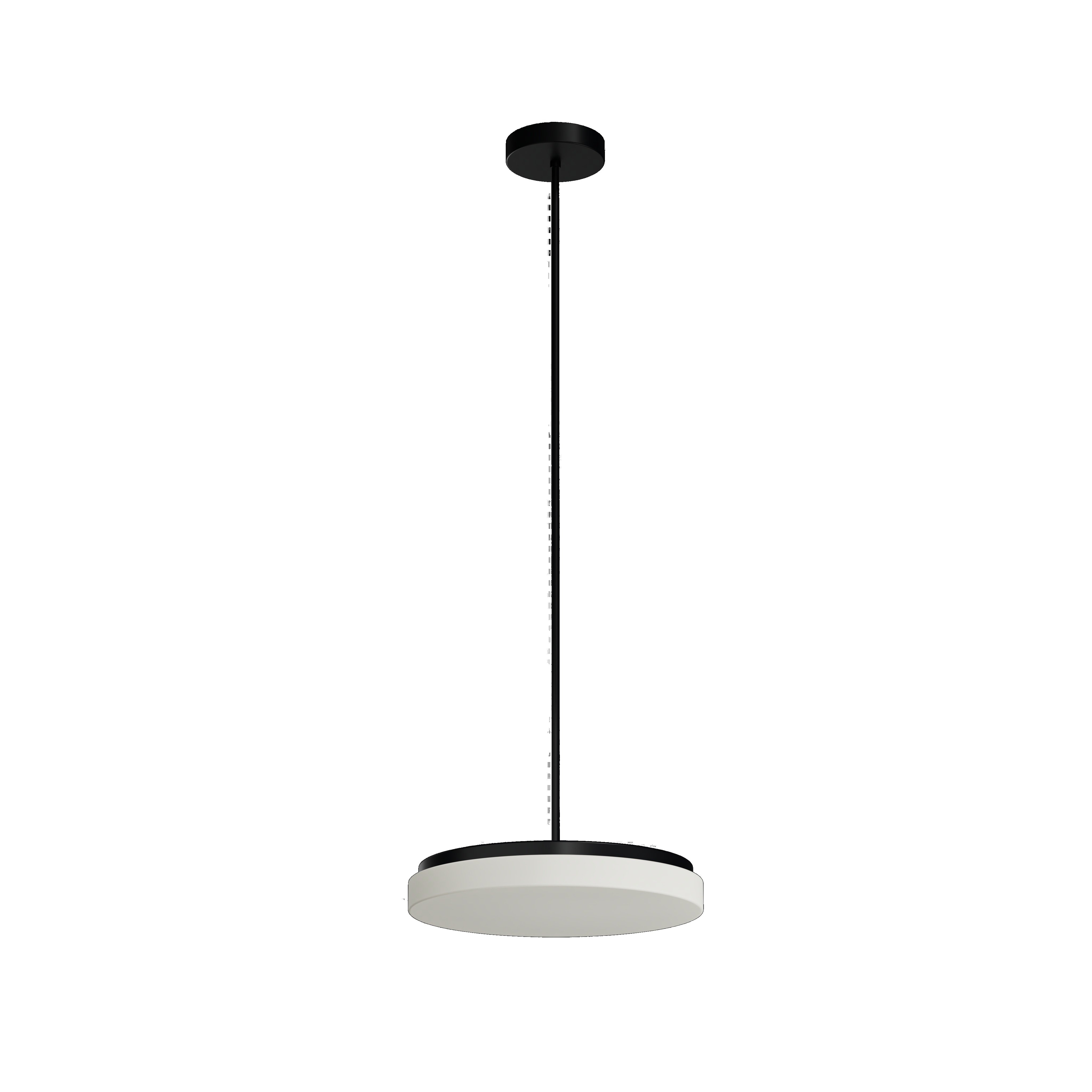 Levně OS CAR60502 CARINA P1 závěsné skleněné svítidlo černá / bílá IP40 4000 K 26W LED - OSMONT