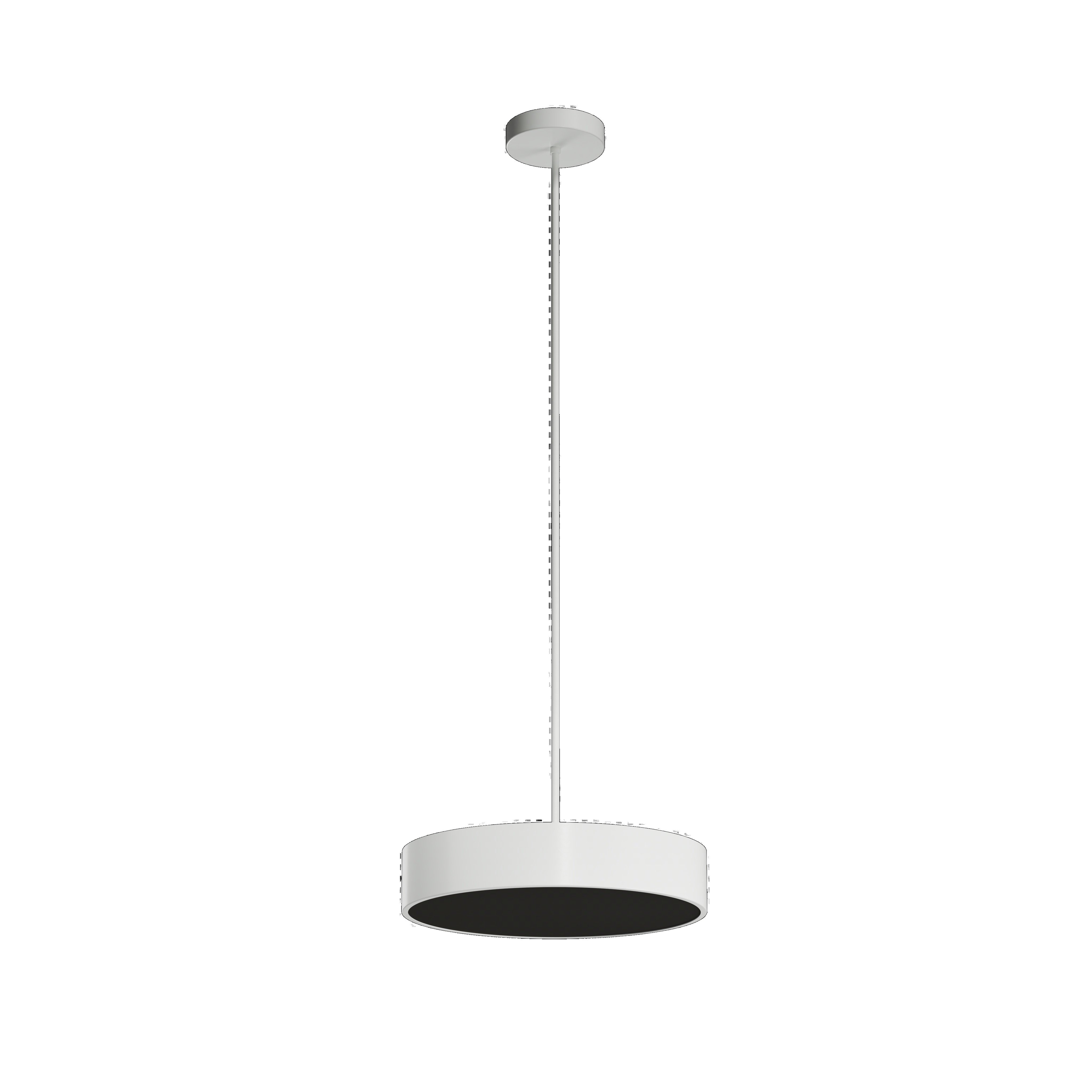 OS KRU60688 KRUGER P2 FC závěsné plastové svítidlo bílá / černá IP40 4000 K 34W LED - OSMONT