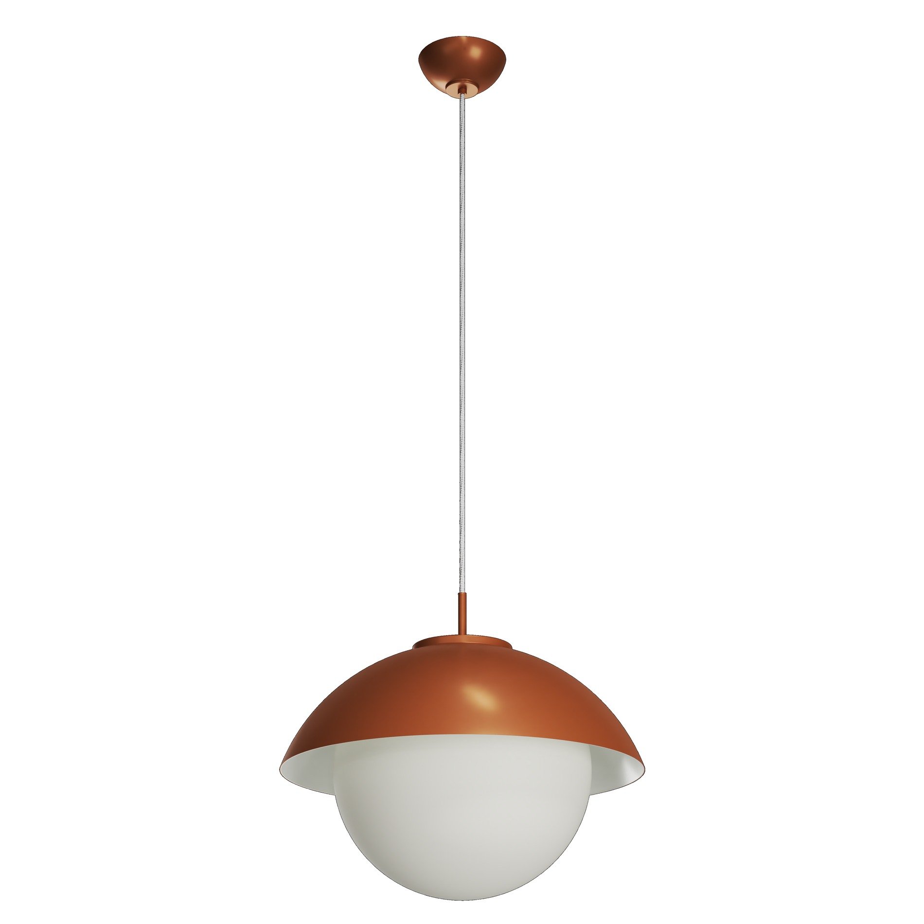 OS LUK60046 LUKIDA ST3 závěsné skleněné svítidlo terakota / bílá IP40 3000 K 27W LED - OSMONT