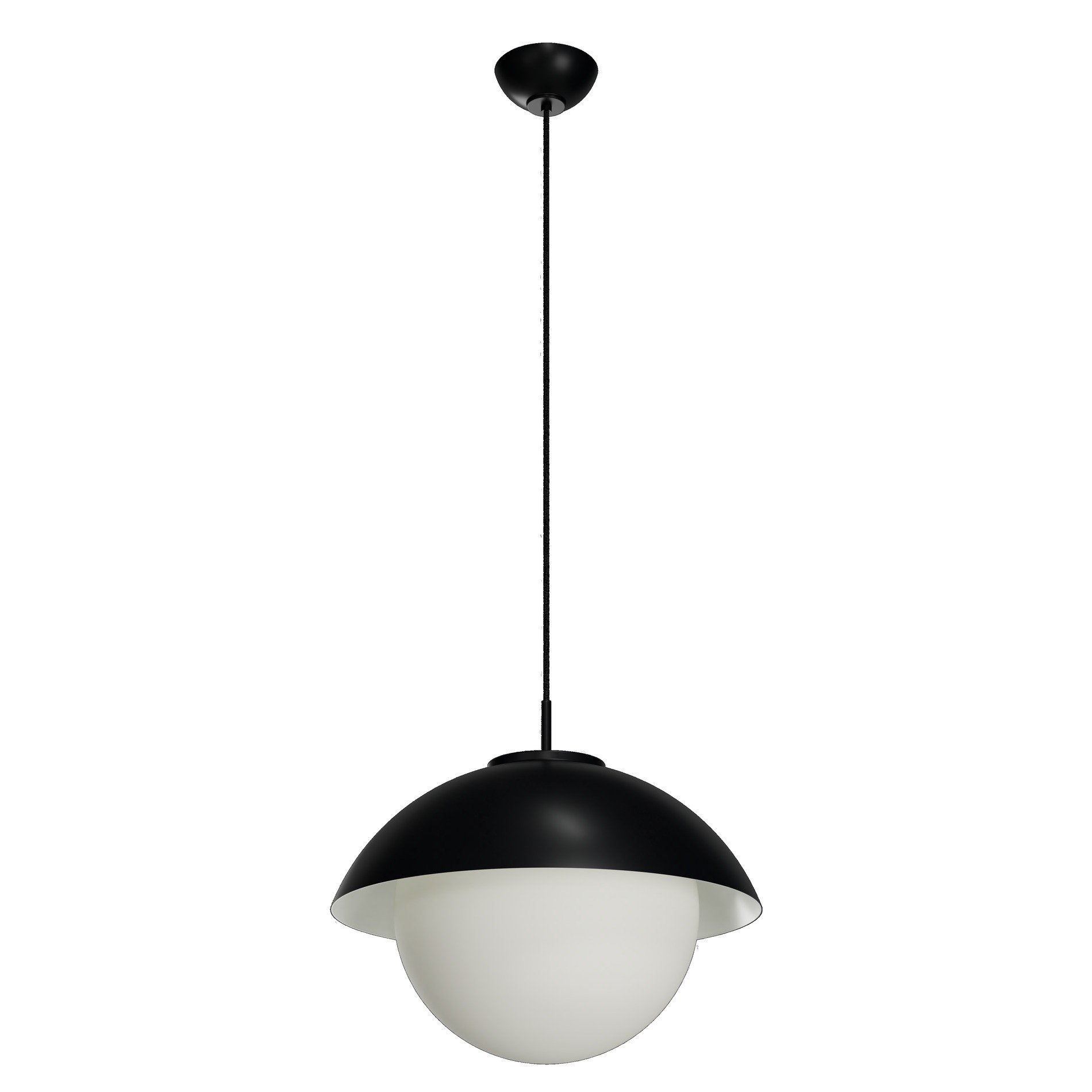 OS LUK60038 LUKIDA ST3 závěsné skleněné svítidlo černá / bílá IP40 3000 K 27W LED - OSMONT