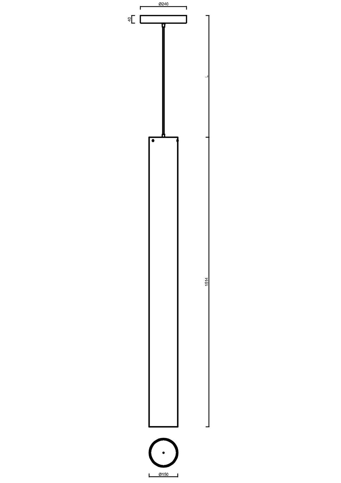 OS SUB60520 SUBRA S6 závěsné plastové svítidlo bílá IP20 4000 K 120W LED - OSMONT (obrázek 3)