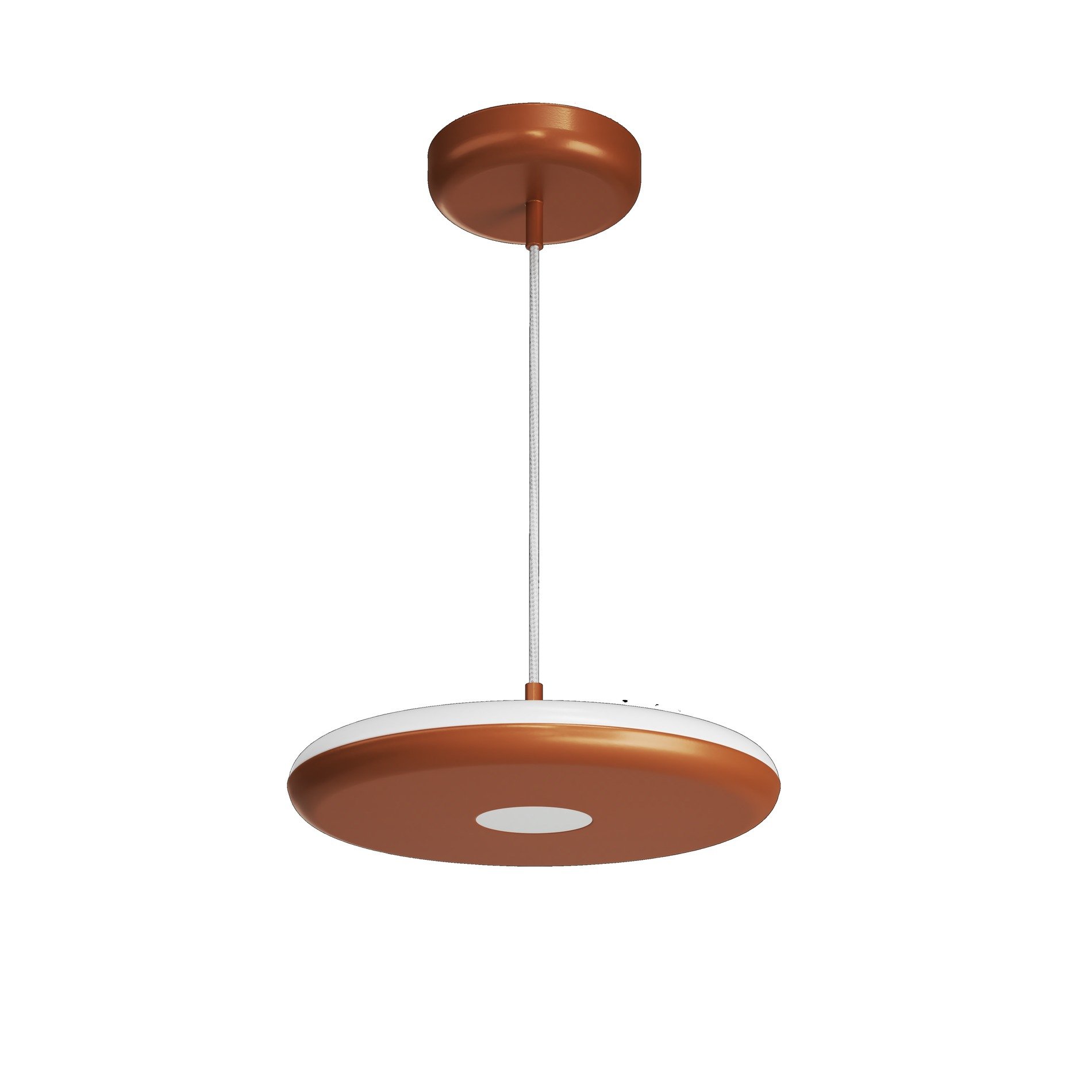 OS ZET60582 ZETA ST1 PF závěsné plastové svítidlo terakota / bílá IP40 4000 K 31W LED - OSMONT