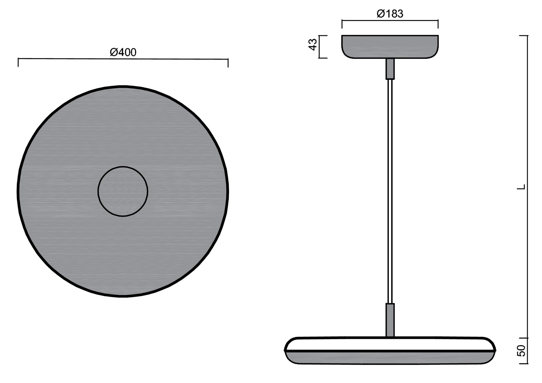 OS ZET60572 ZETA ST1 PF závěsné plastové svítidlo bílá IP40 4000 K 31W LED - OSMONT (obrázek 3)