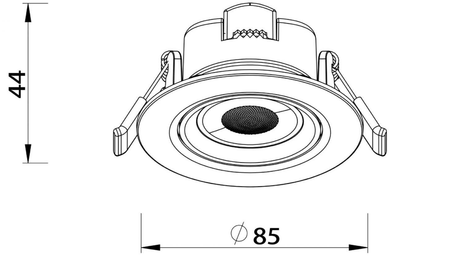 IMPR 565461 Deko-Light vestavné bodové svítidlo Surtur Tilt 83 9W DTW 1800-2700K bílá (obrázek 4)
