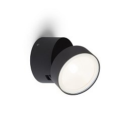 Obrázek pro produkt VÝPRODEJ VZORKU - FLAVIO R přisazená černá 230V LED 6W 110° IP54 3000K - RED - DESIGN RENDL