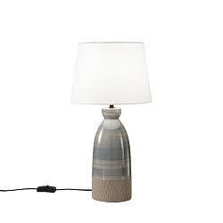 Obrázek pro produkt Stolní lampa Lume Navajo šedá 1xE27 25x49 cm - FANEUROPE