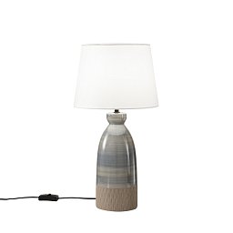 Obrázek pro produkt Stolní lampa Lume Navajo, šedá, 1xE27,  25x49 cm - FANEUROPE