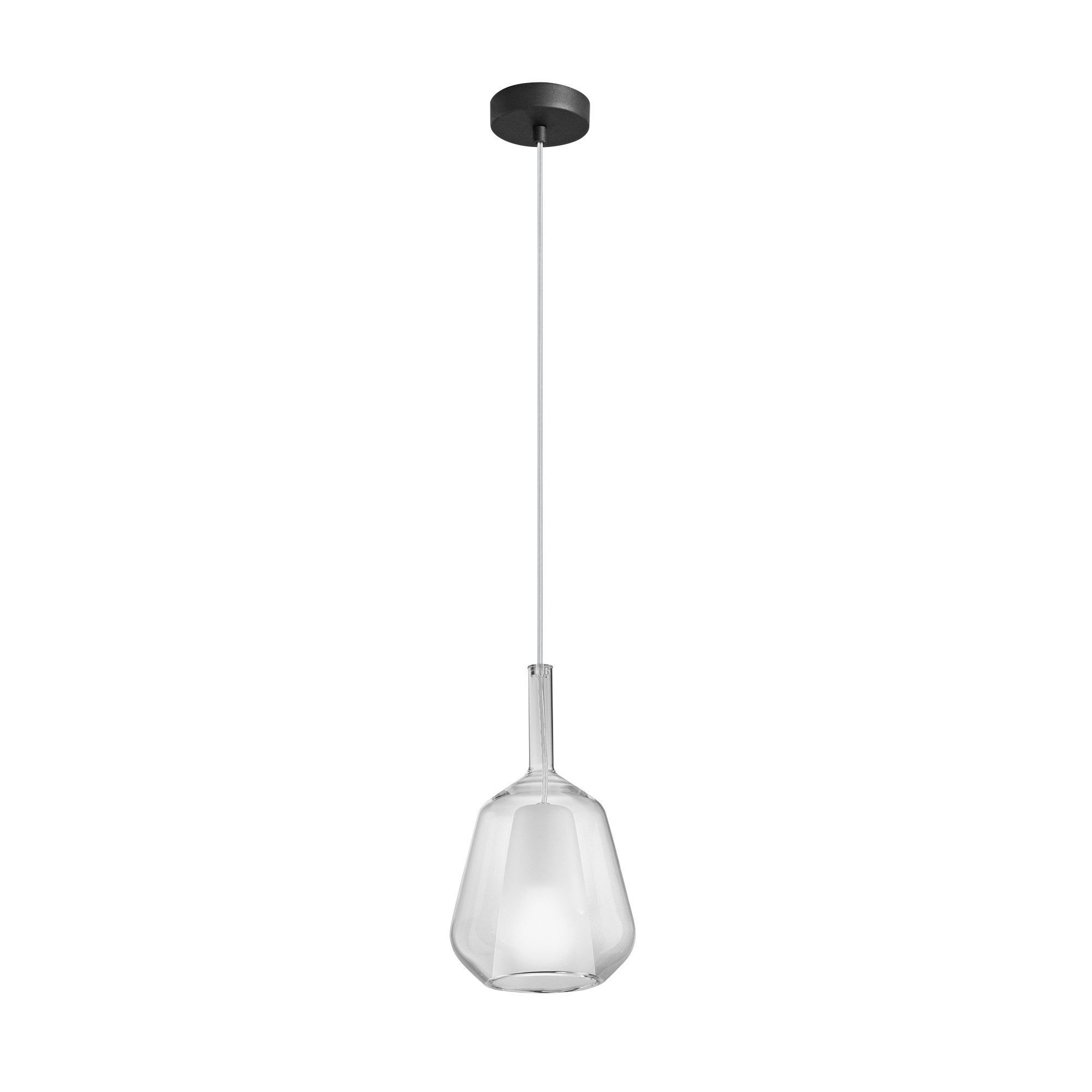FAN I-PIREX-S18-TR Závěsné svítidlo z čirého skla Pirex průhledné s kabelem a spojkou 18x31 cm - FANEUROPE