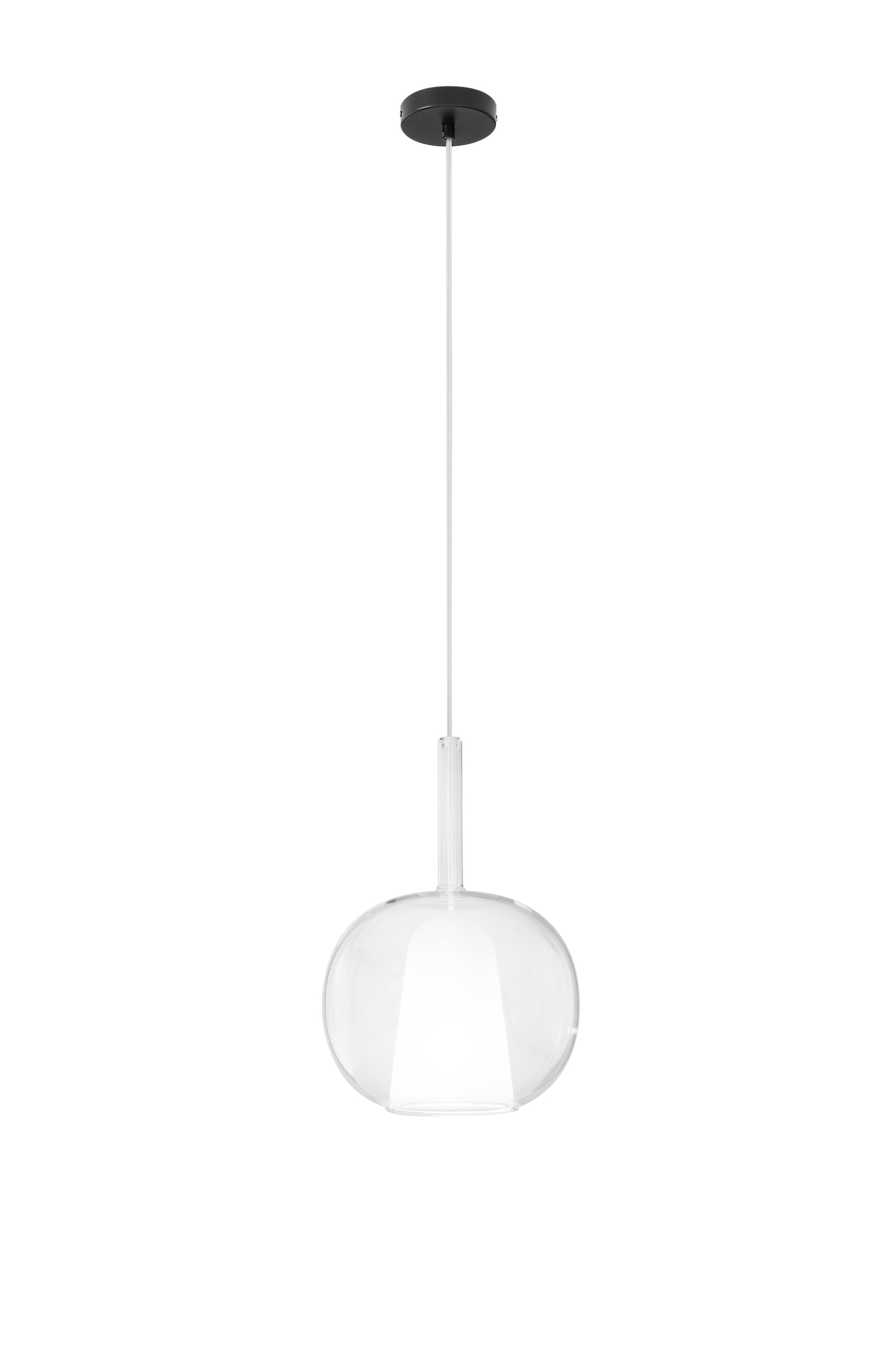 FAN I-PIREX-S35-TR Závěsné svítidlo Pirex (průhledné sklo) 1xE27 25x200 cm bez rozety - FANEUROPE