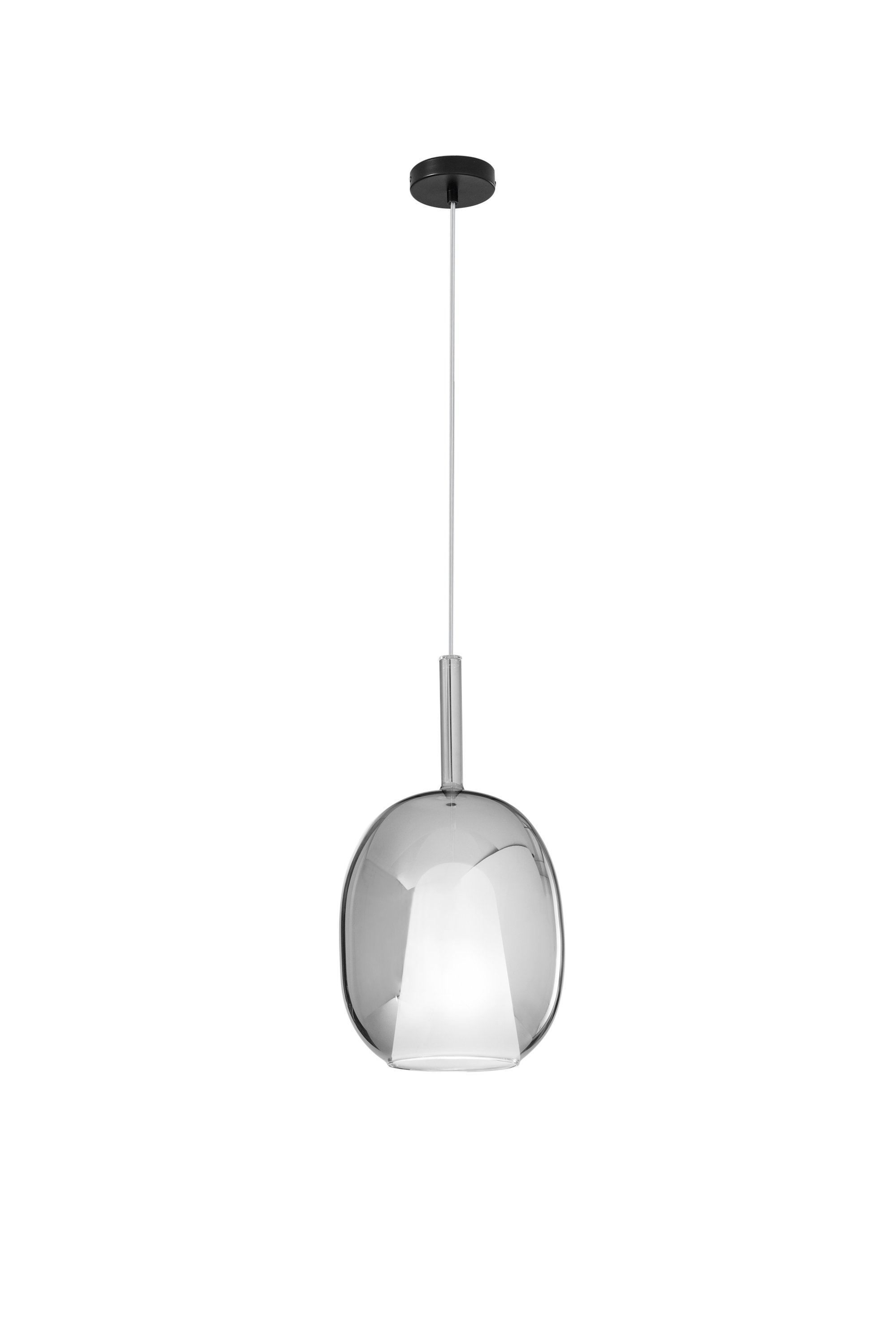 FAN I-PIREX-S44-GR Závěsné svítidlo Pirex (šedé sklo) 1xE27 25x200 cm bez rozety - FANEUROPE