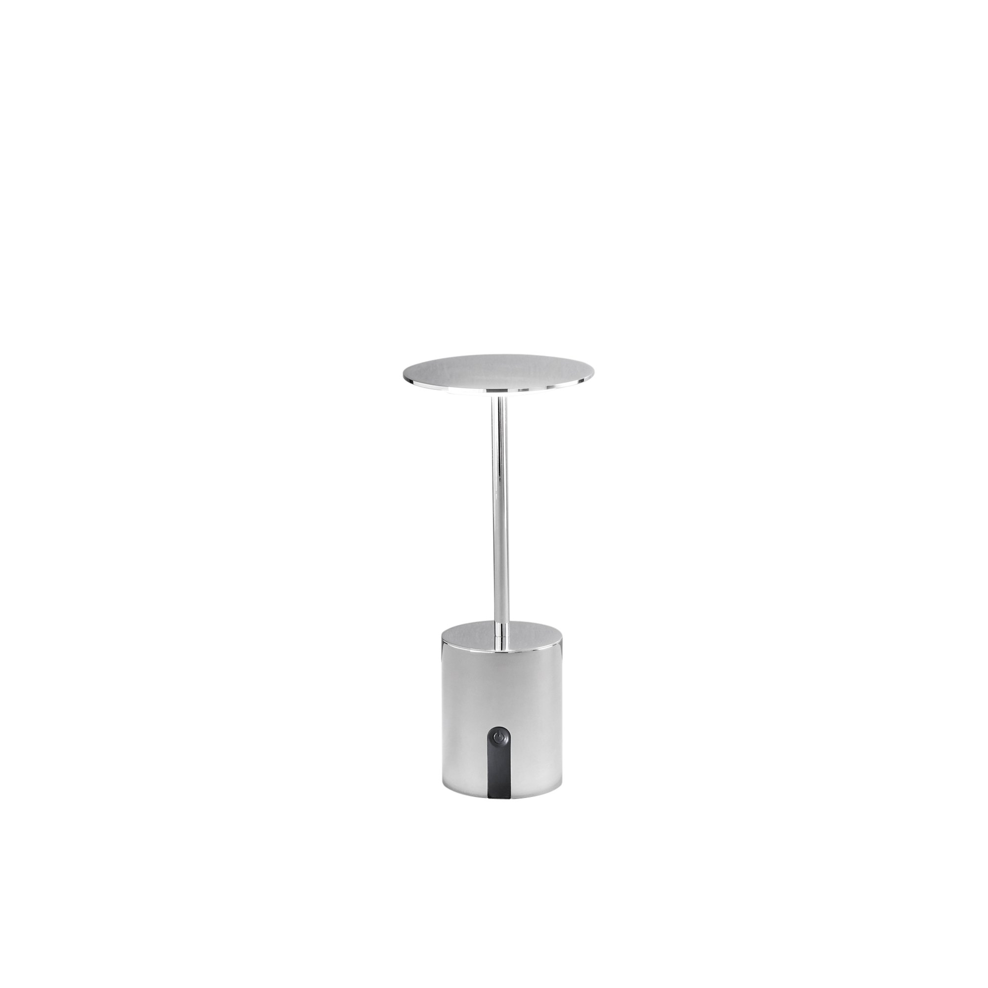 FAN LED-LIBERTY-CR Nabíjecí venkovní svítidlo LIBERTY LED TOUCH DIMM chrom 3000K IP44 baterie 4000 mAh bezdrátové + USB nabíjení - FANEUROPE