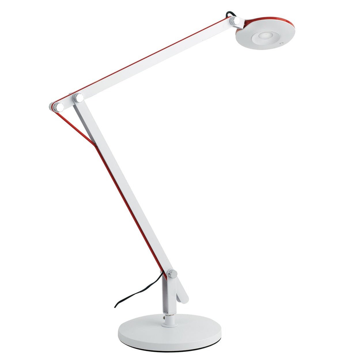 FAN LEDT-LOCKE-WHITE Stolní lampa LED LOCKE bílá 6W 700lm 4000K 19,3x55 cm - FANEUROPE