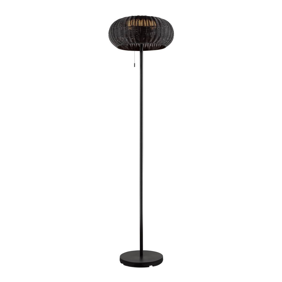 LA 1008386 ADEGAN venkovní stojací lampa, solární, 2200 K, IP65, černá - BIG WHITE (SLV)