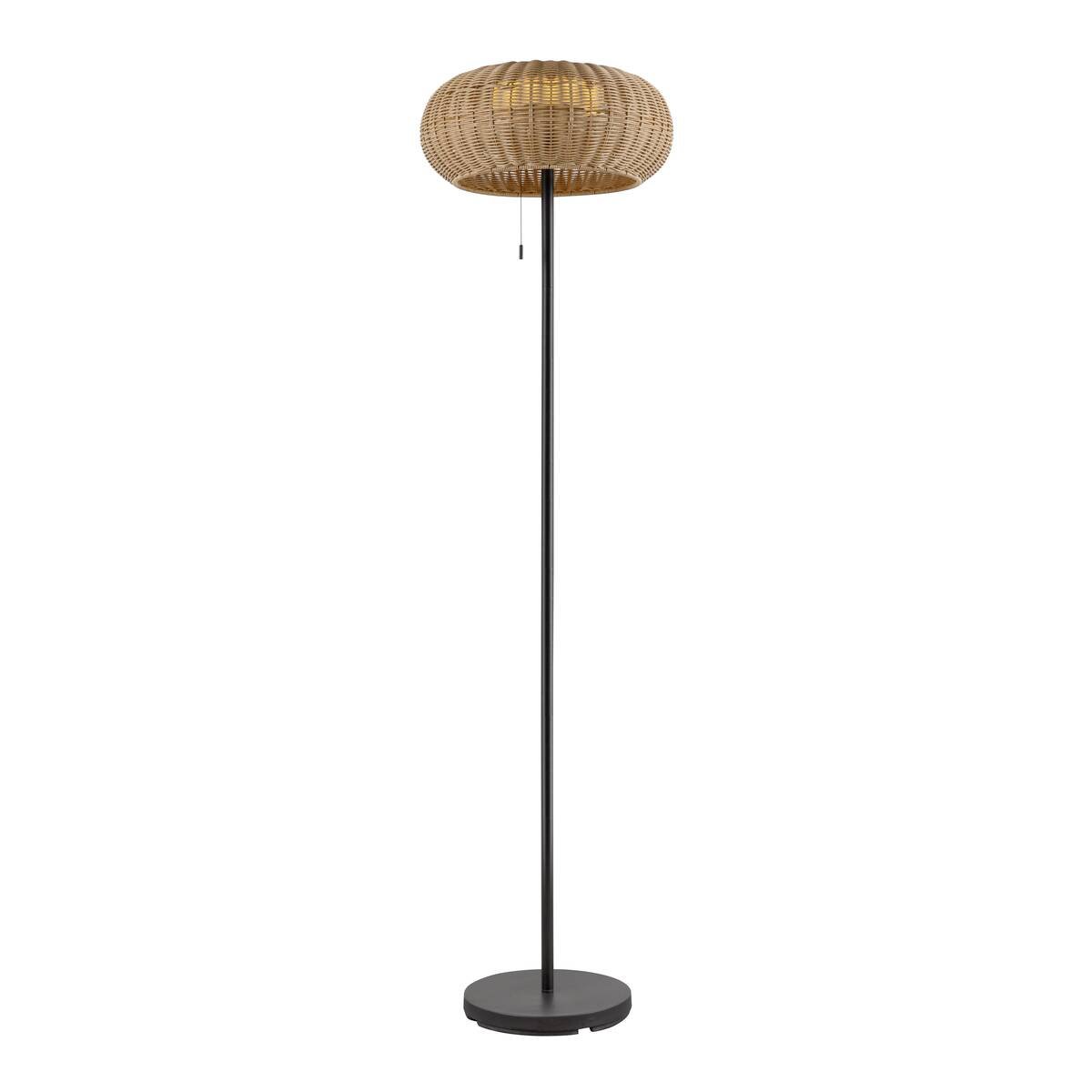 LA 1008387 ADEGAN venkovní stojací lampa, solární, 2200 K, IP65, hnědá - BIG WHITE (SLV)