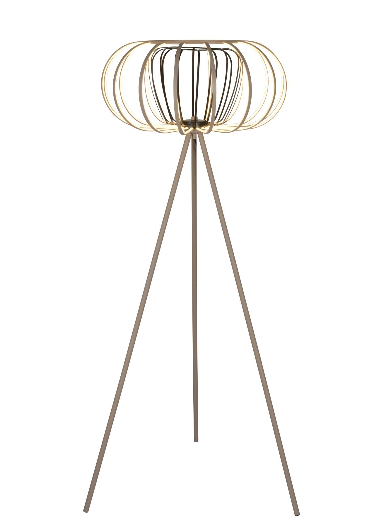 GT 3033-113S Stojací lampa Salo 48W 4800lm 3000K béžová / černá - GeeTi