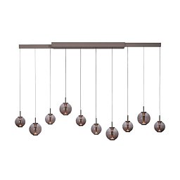 Obrázek pro produkt Závěsné svítidlo PURE E-Infinity bronz 10x LED 7W 700lm 2200-5000K - Paul Neuhaus