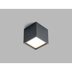 Obrázek pro produkt LED2 Venkovní stropní svítidlo CUBE, A DALI/PUSH 12W 3000K antracit - LED2 Lighting