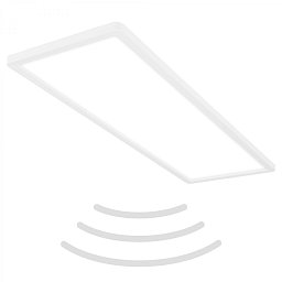 Obrázek pro produkt Move LED stropní svítidlo IP44, přímé a nepřímé osvětlení, pohybové čidlo, 58 cm, bílé - BRILO