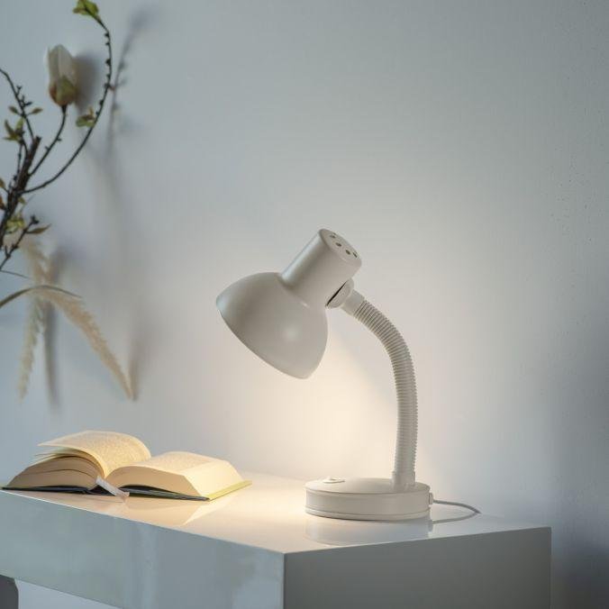 Obrázek produktu stolní lampa bílá s vypínačem na psací stůl, na noční stolek - JUST LIGHT 2 Obrázek produktu stolní lampa bílá s vypínačem na psací stůl, na noční stolek - JUST LIGHT 2