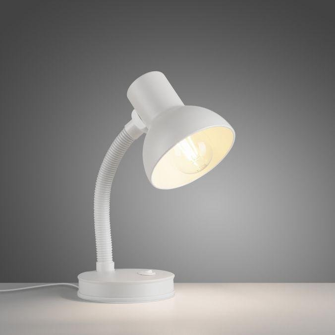 Obrázek produktu stolní lampa bílá s vypínačem na psací stůl, na noční stolek - JUST LIGHT 5 Obrázek produktu stolní lampa bílá s vypínačem na psací stůl, na noční stolek - JUST LIGHT 5