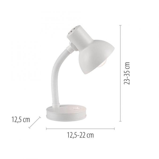 Obrázek produktu stolní lampa bílá s vypínačem na psací stůl, na noční stolek - JUST LIGHT 6 Obrázek produktu stolní lampa bílá s vypínačem na psací stůl, na noční stolek - JUST LIGHT 6