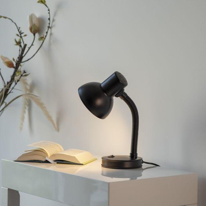 Obrázek produktu stolní lampa černá vypínač na psací stůl, na noční stolek - JUST LIGHT 2 Obrázek produktu stolní lampa černá vypínač na psací stůl, na noční stolek - JUST LIGHT 2