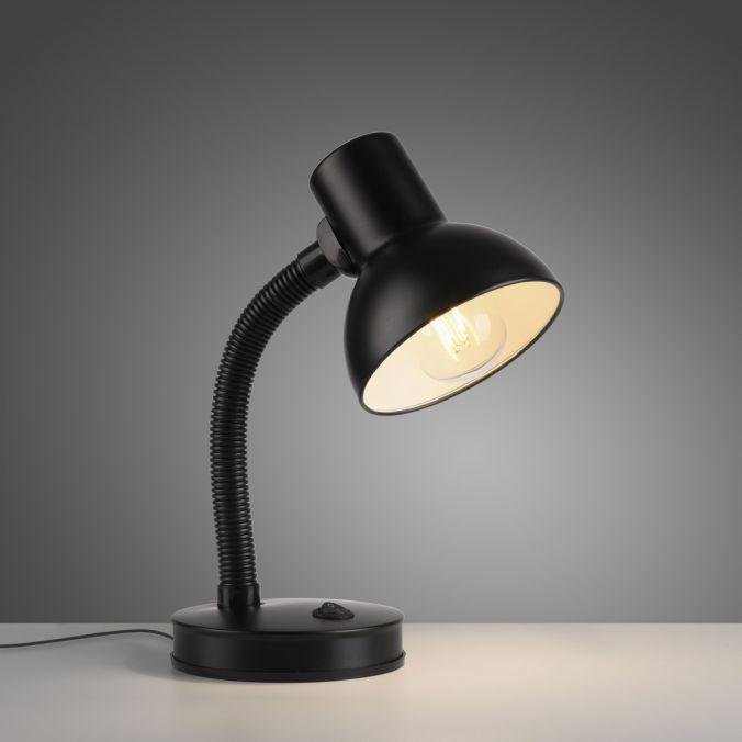 Obrázek produktu stolní lampa černá vypínač na psací stůl, na noční stolek - JUST LIGHT 5 Obrázek produktu stolní lampa černá vypínač na psací stůl, na noční stolek - JUST LIGHT 5