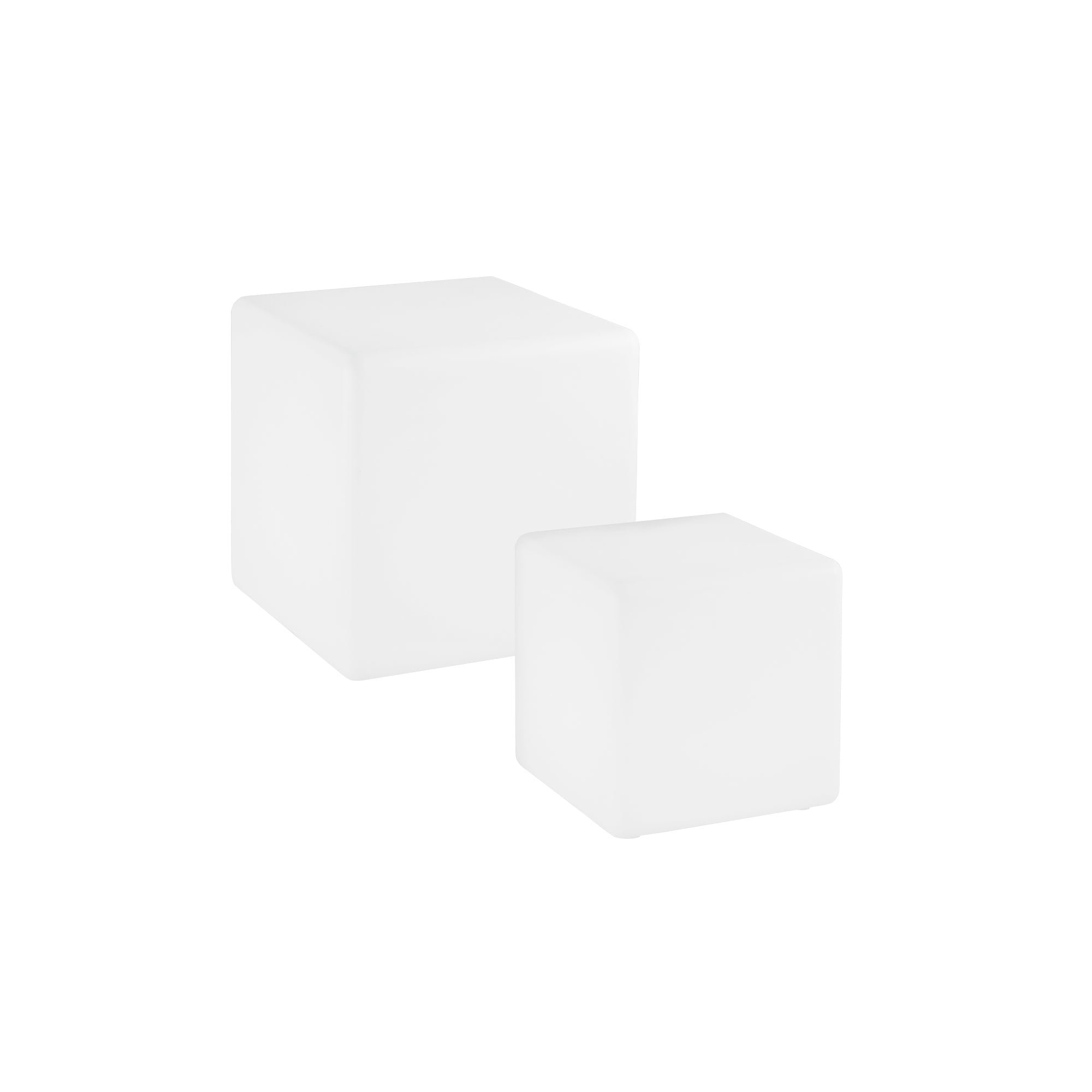 FAN I-GECO-CUBO-SOL30 Solární LED svítidlo Geco, bílé, 1 W, 90 lm, RGBW, stmívatelné, IP65, vč. dálk. ovl., 30 x 30 x 30 cm - FANEUROPE