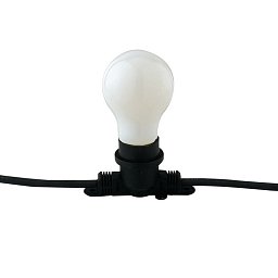 Kabel se svítidly PICNIC, černý, 10 x E27, IP44, s vidlicí Schuko, 10 m - FANEUROPE Obrázek pro produkt Kabel se svítidly PICNIC, černý, 10 x E27, IP44, s vidlicí Schuko, 10 m - FANEUROPE