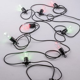 Kabel se svítidly PICNIC, černý, polykarbonát/plast, 10 LED žárovek, RGB+CCT, stmívatelné, Wi‑Fi, IP65, délka 10 m - FANEUROPE Obrázek pro produkt Kabel se svítidly PICNIC, černý, polykarbonát/plast, 10 LED žárovek, RGB+CCT, stmívatelné, Wi‑Fi, IP65, délka 10 m - FANEUROPE