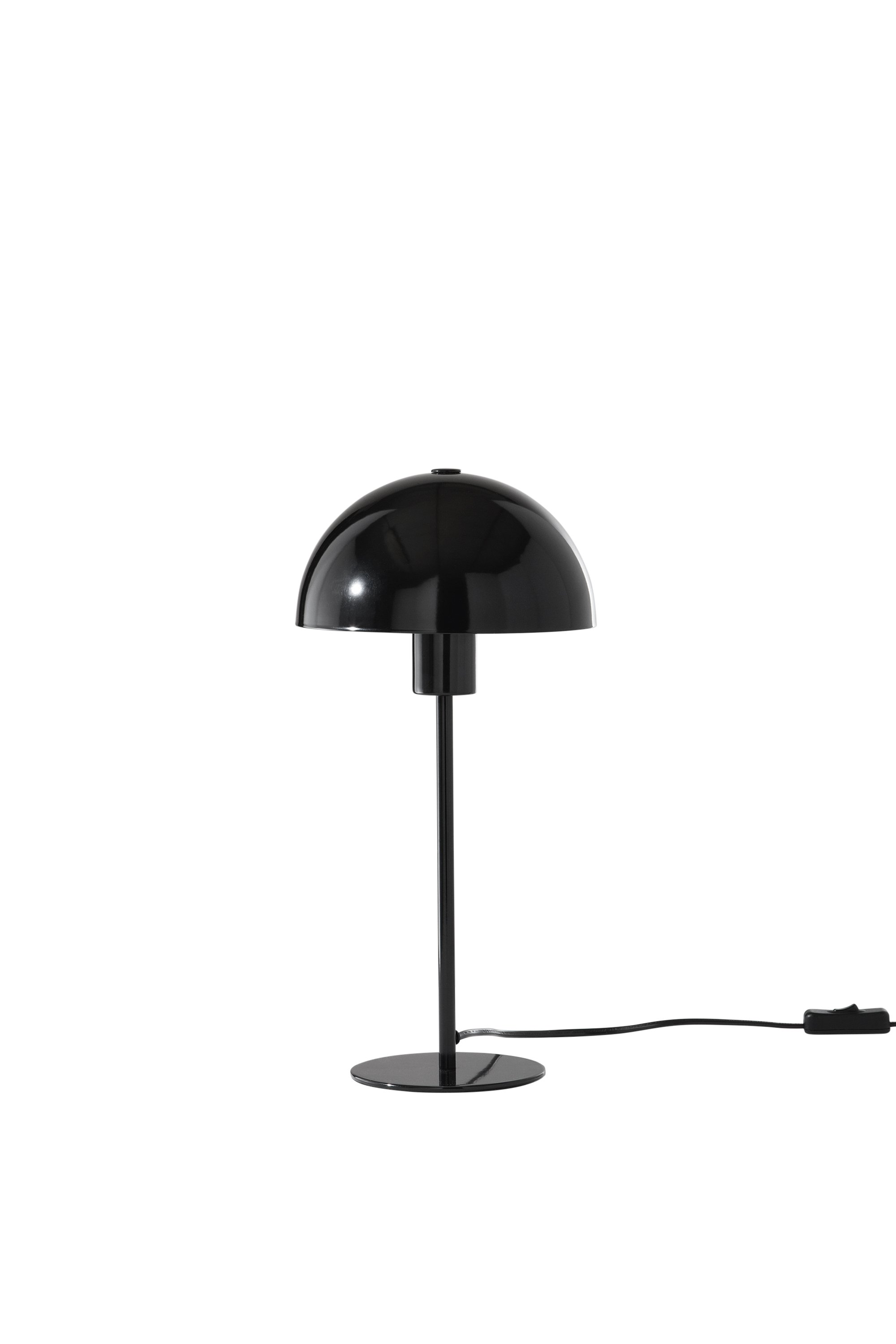 FAN I-POPART-L-NER Stolní lampa Popart (černá), kovová konstrukce pr. 20 x 40,1 cm, opálové stínidlo pr. 20 x 10 cm - FANEUROPE