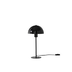 Obrázek pro produkt Stolní lampa Popart (černá), kovová konstrukce pr. 20 x 40,1 cm, opálové stínidlo pr. 20 x 10 cm - FANEUROPE