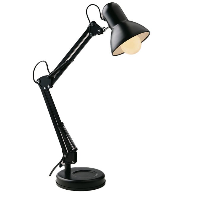 FAN LDT033ARC-NERO Stolní lampa s klipem Architteto, 1xE27, 60 x 42 cm, černá, kov - FANEUROPE