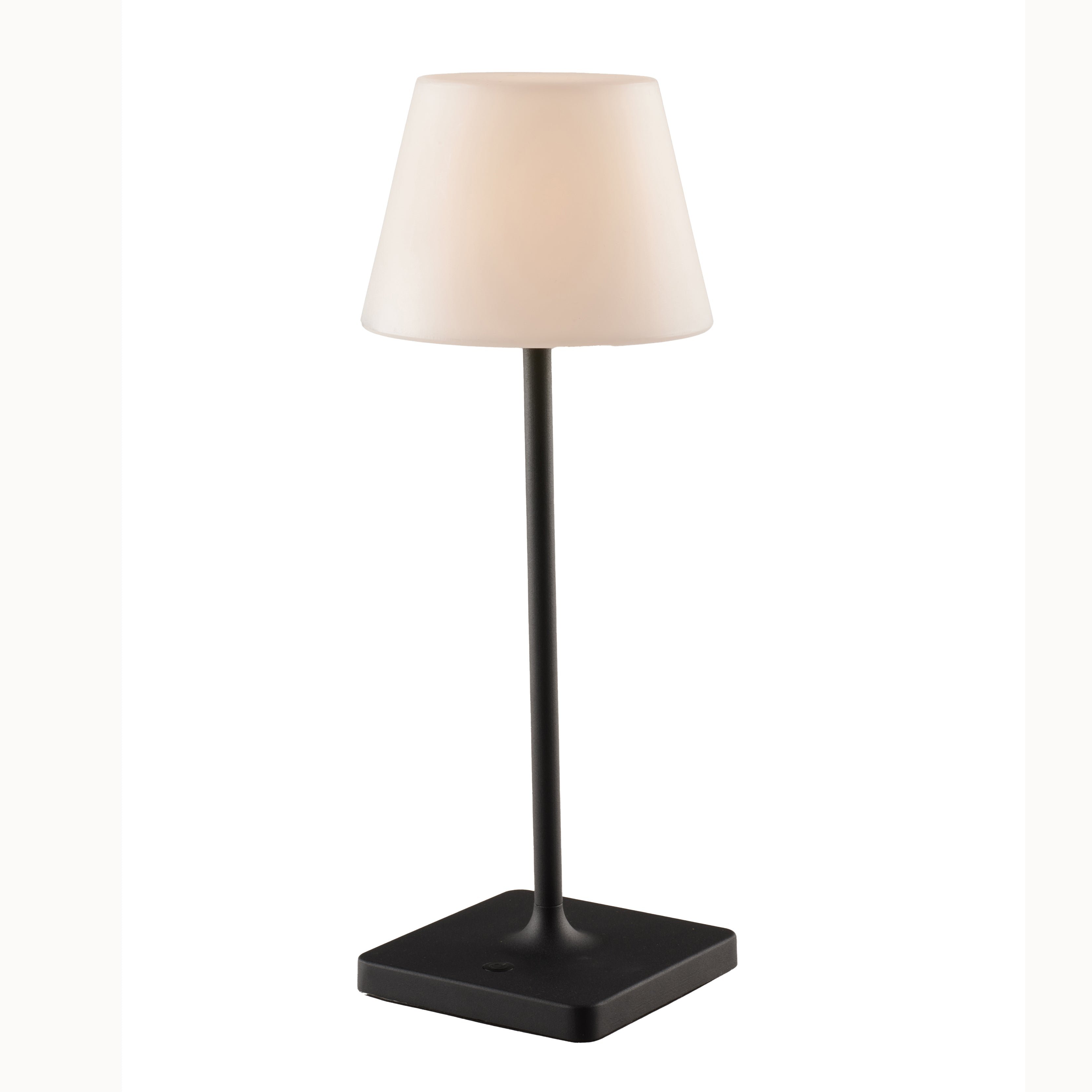 FAN LED-JAMMIN-L-NER Nabíjecí venkovní stolní svítidlo JAMMIN černá, kov, LED 2,2 W, 60 lm, 3000 K, stmívatelné, IP54, 39 x 15 cm - FANEUROPE