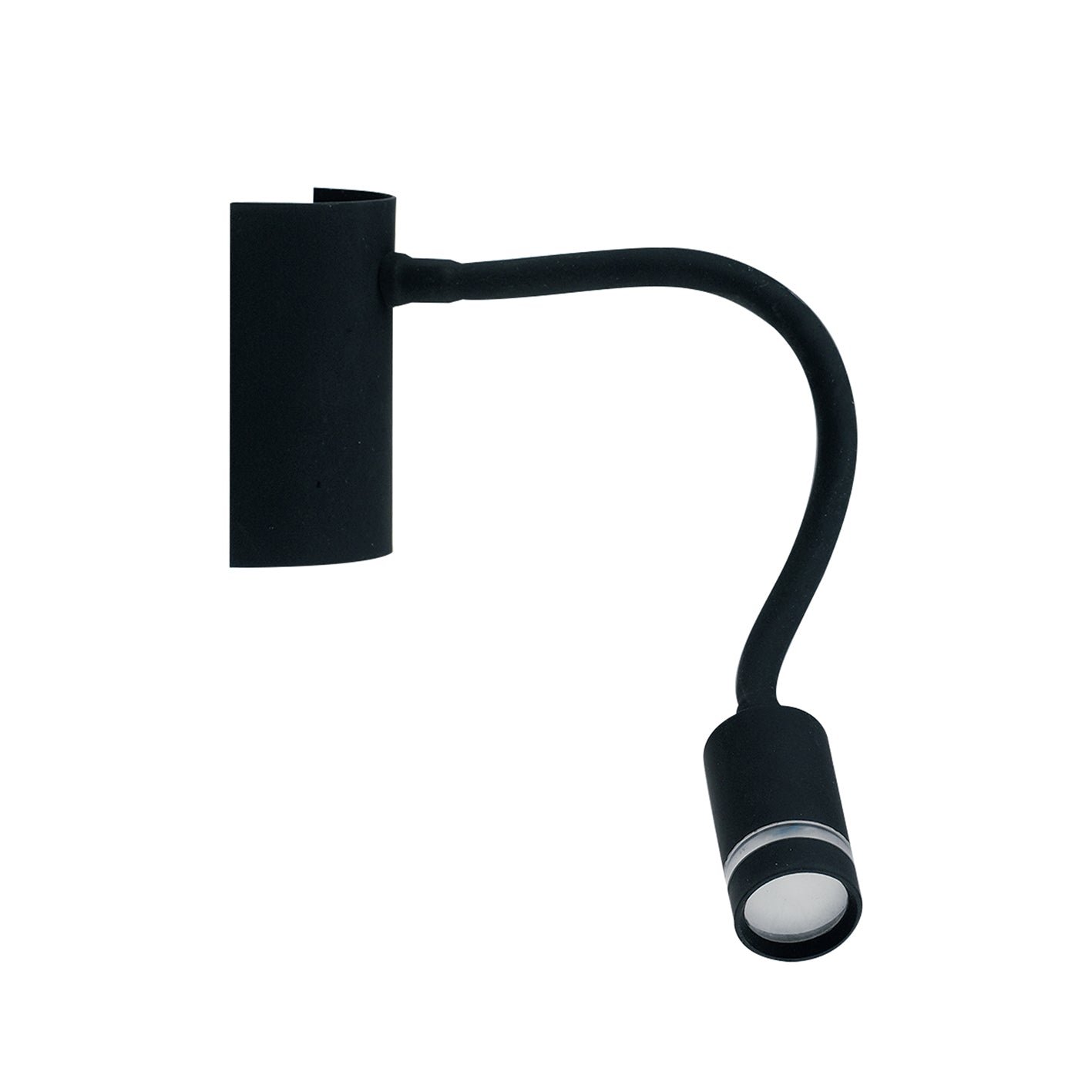 FAN LED-KEPLER-NERO Nástěnné LED svítidlo KEPLER černá, 3 W, 220 lm, 3000 K, 32 x 6 x 9 cm - FANEUROPE
