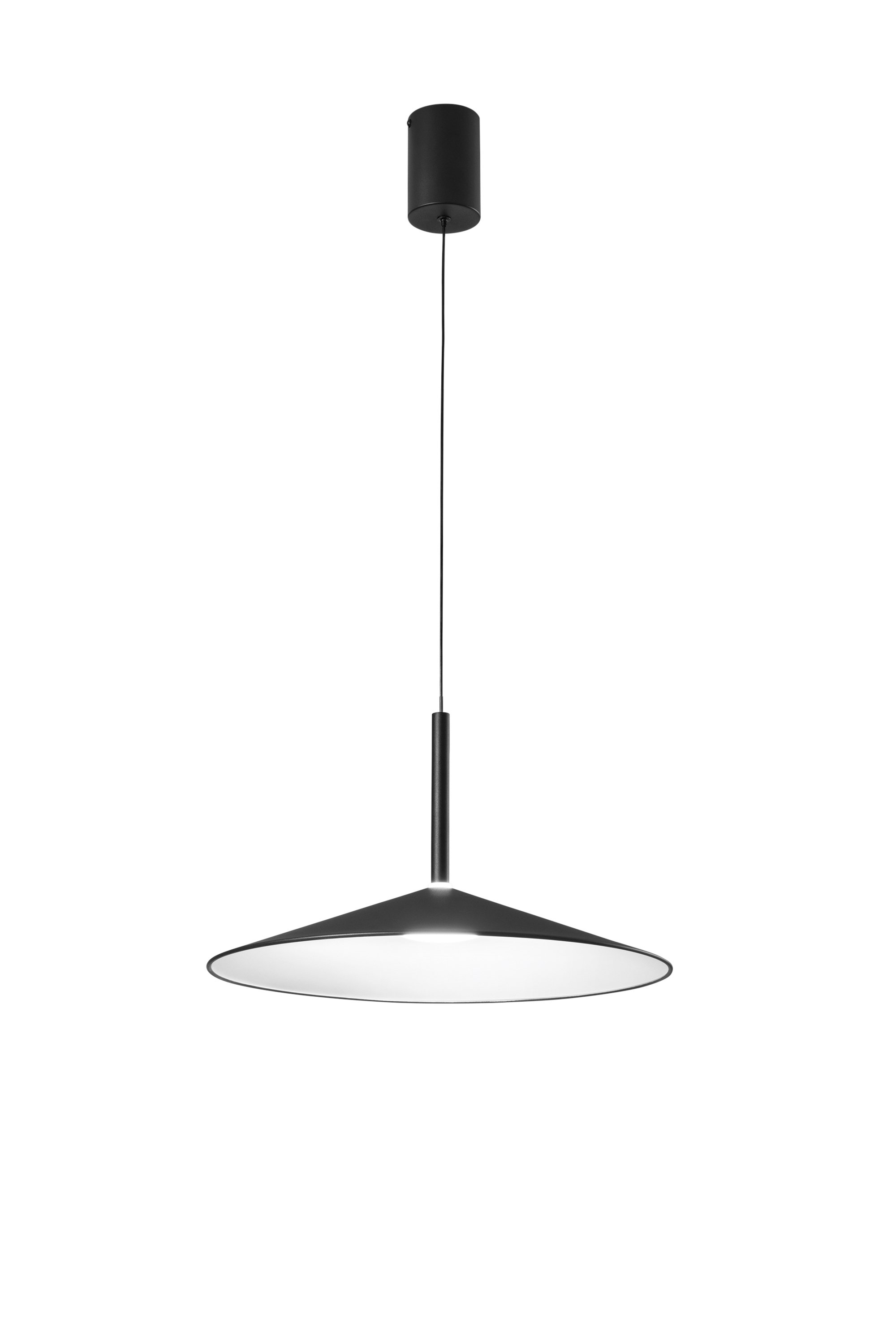 FAN LED-KHAN-S48-NER Závěsné LED svítidlo Khan (černá), 18 W, CCT 2700 / 3500 K, 48 x 200cm - FANEUROPE