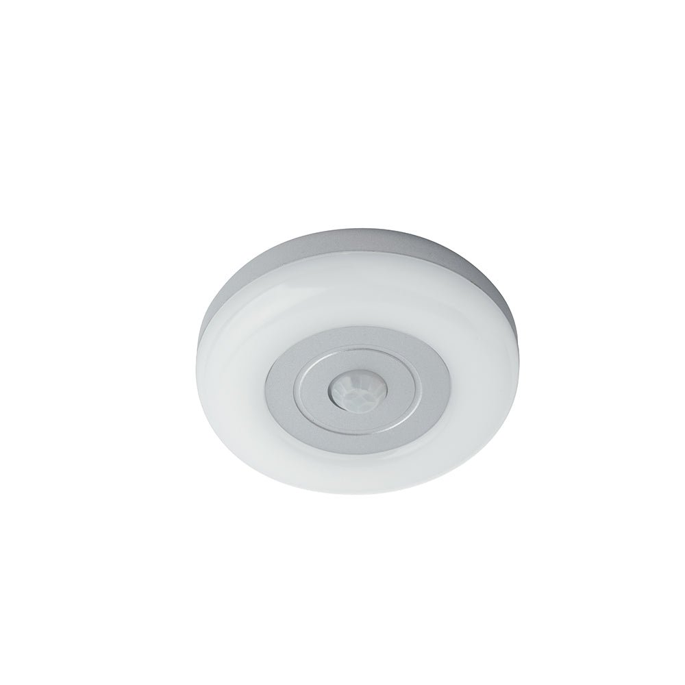 FAN LED-SHELF-R7 Nabíjecí svítidlo SHELF bílá / stříbrná polykarbonát LED 1 W 110 lm 4000 K senzor 7x7x2,15 cm - FANEUROPE