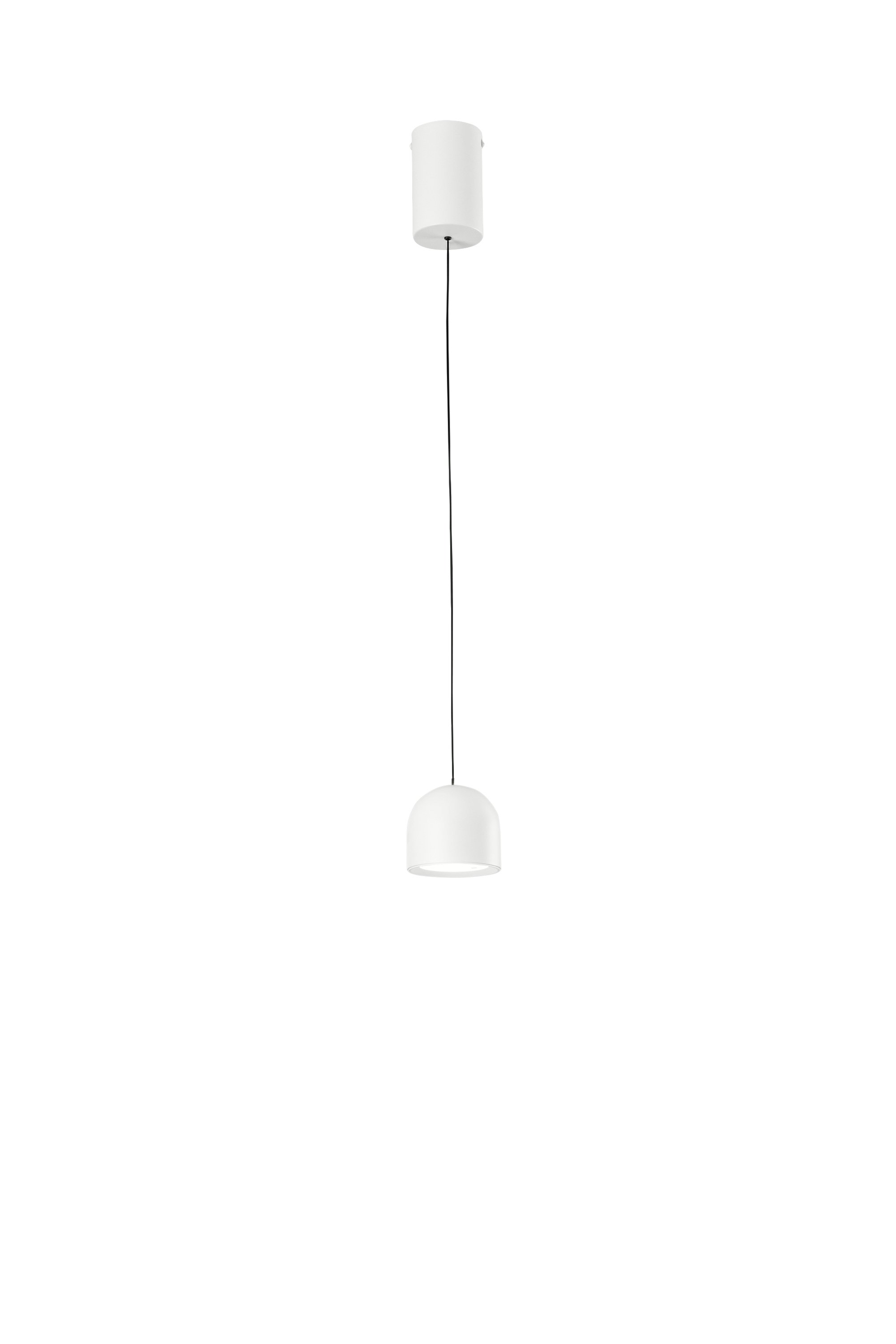 FAN LED-YOYO-S1-BCO Závěsné LED svítidlo Yoyo (bílé, kov + akryl), 6 W, 3000 K, pr. 9,7 x 200cm - FANEUROPE