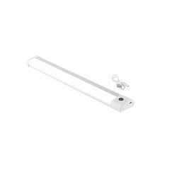 Obrázek pro produkt Nabíjecí podlinkové LED svítidlo BLAM, bílá/stříbrná hliník, LED 1,7 W, 150 lm, 3000 K, s IR senzorem, dobíjecí - FANEUROPE