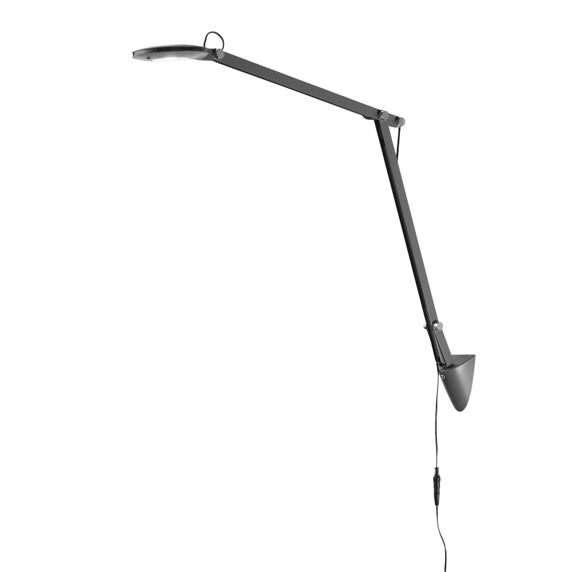 FAN LEDT-LOCKE-GREY Stolní lampa LED LOCKE šedá 6 W 700 lm 4000 K 19,3x55 cm - FANEUROPE
