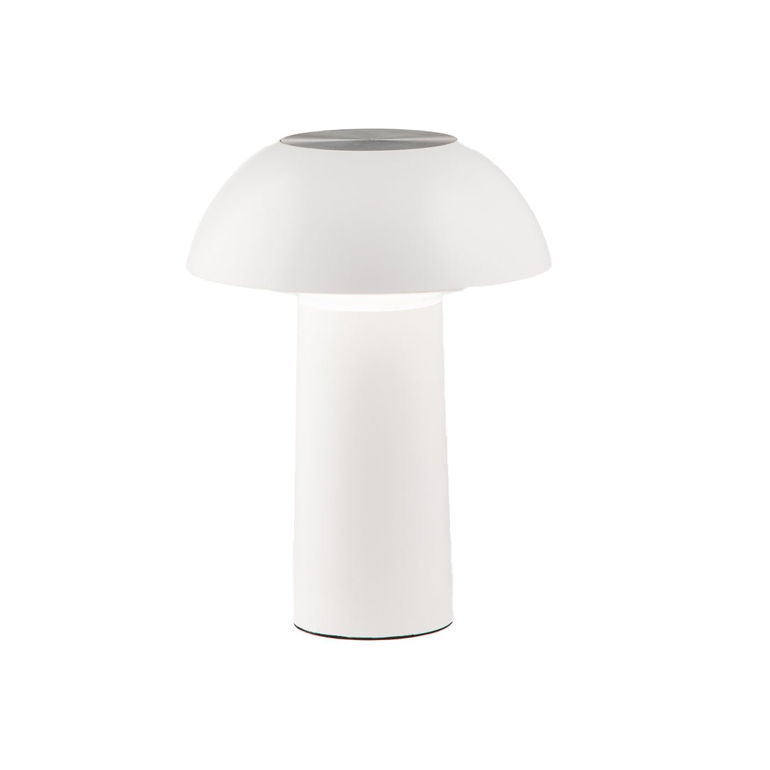 FAN LEDT-MYKES-WHITE Nabíjecí svítidlo LAMPADA dobíjecí LED MYKES bílá polykarbonát 4,5 W 300 lm CCT stmívatelné 21x16x16 cm - FANEUROPE