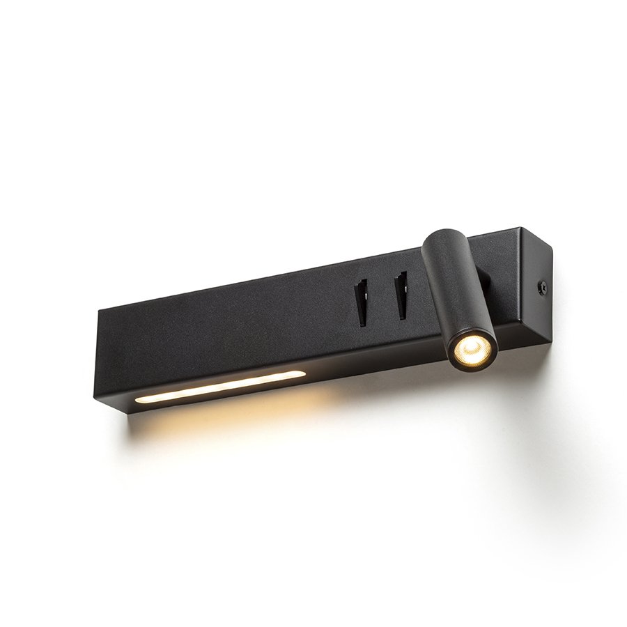 RED R14524 ODEON LED bodové světlo, k posteli černá - RED - DESIGN RENDL