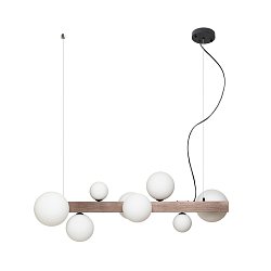 Obrázek pro produkt KASSANDRA závěsné svítidlo, podélná vícečetná opálové sklo/česaný bronz G9 - RED - DESIGN RENDL