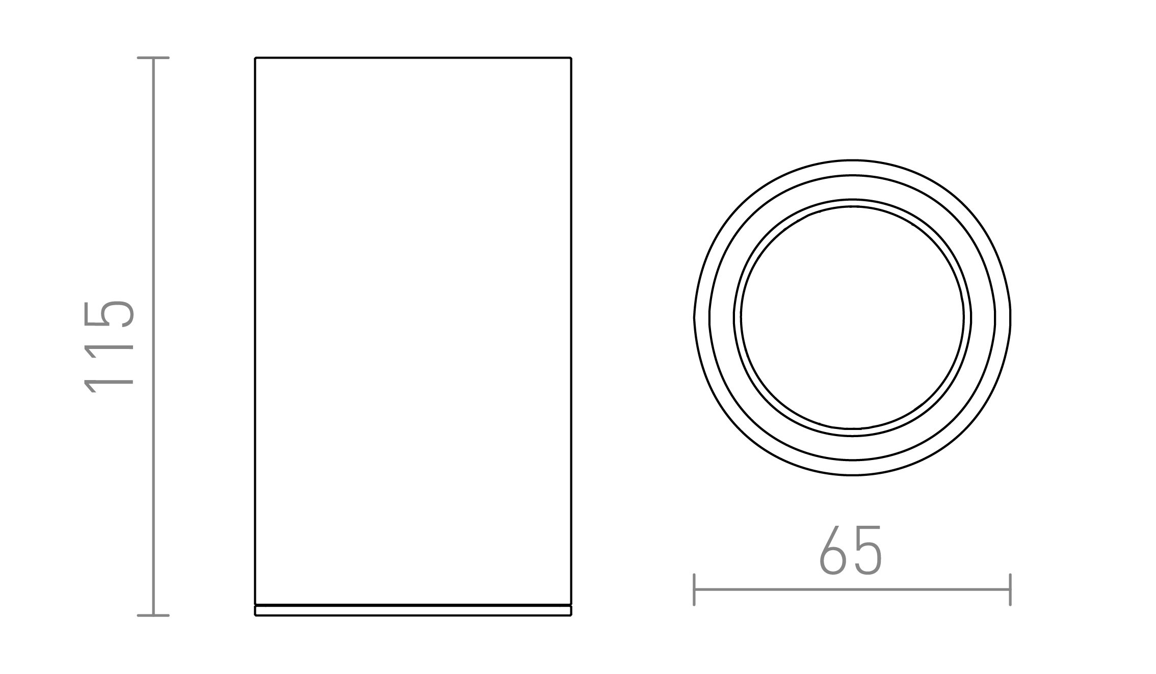 RED R14559 MOMA přisazené svítidlo, downlight bílá - RED - DESIGN RENDL (obrázek 6)