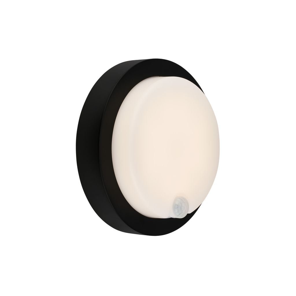 BRILO 3765015 nabíjecí LED svítidlo s pohybovým a soumrakovým senzorem, 17 cm, 4W, 700lm, černé - BRILO