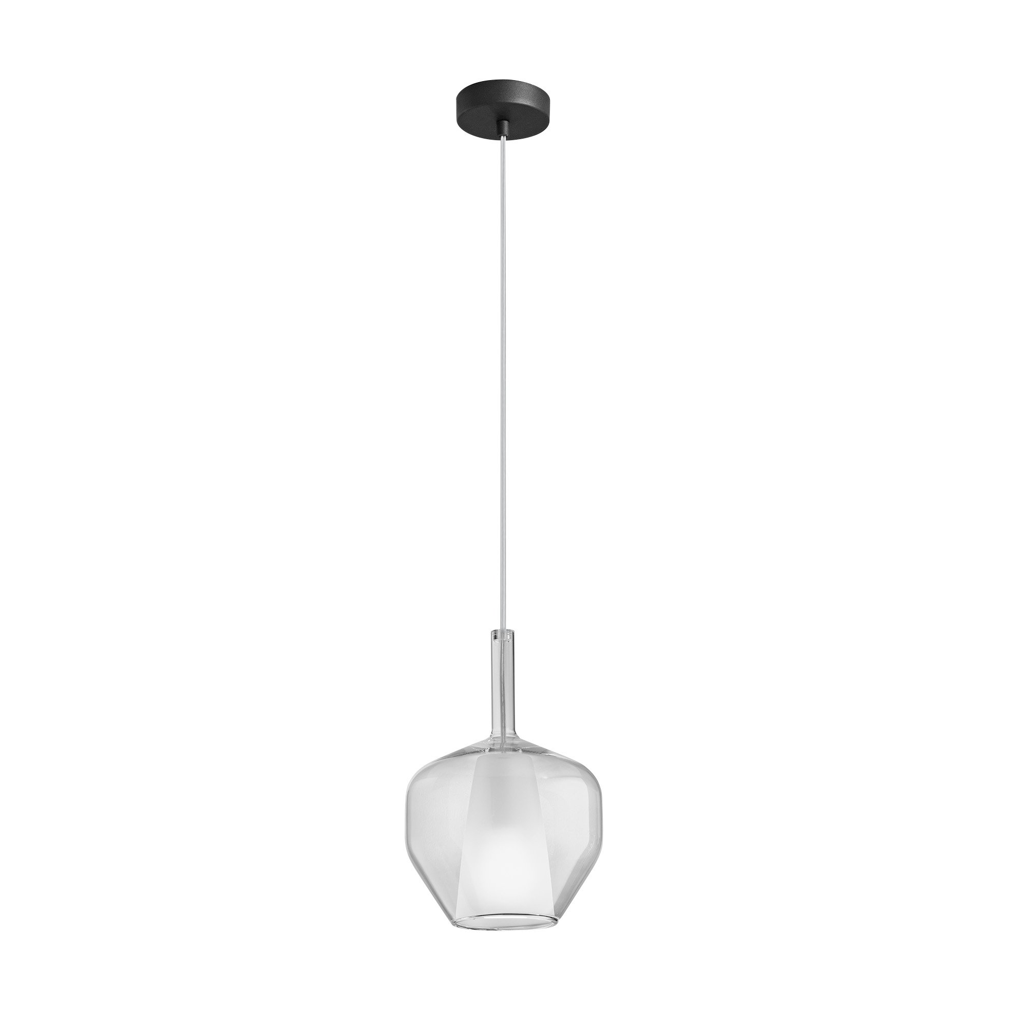 FAN I-PIREX-S20-TR Závěsné svítidlo z čirého skla Pirex, s kabelem a spojkou, 20 x 234 cm - FANEUROPE