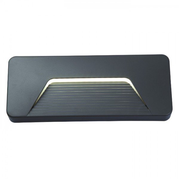 RED R11953X - RENO SQ INDR nástěnná antracitová 230V LED 3W IP65 3000K - RED - DESIGN RENDL