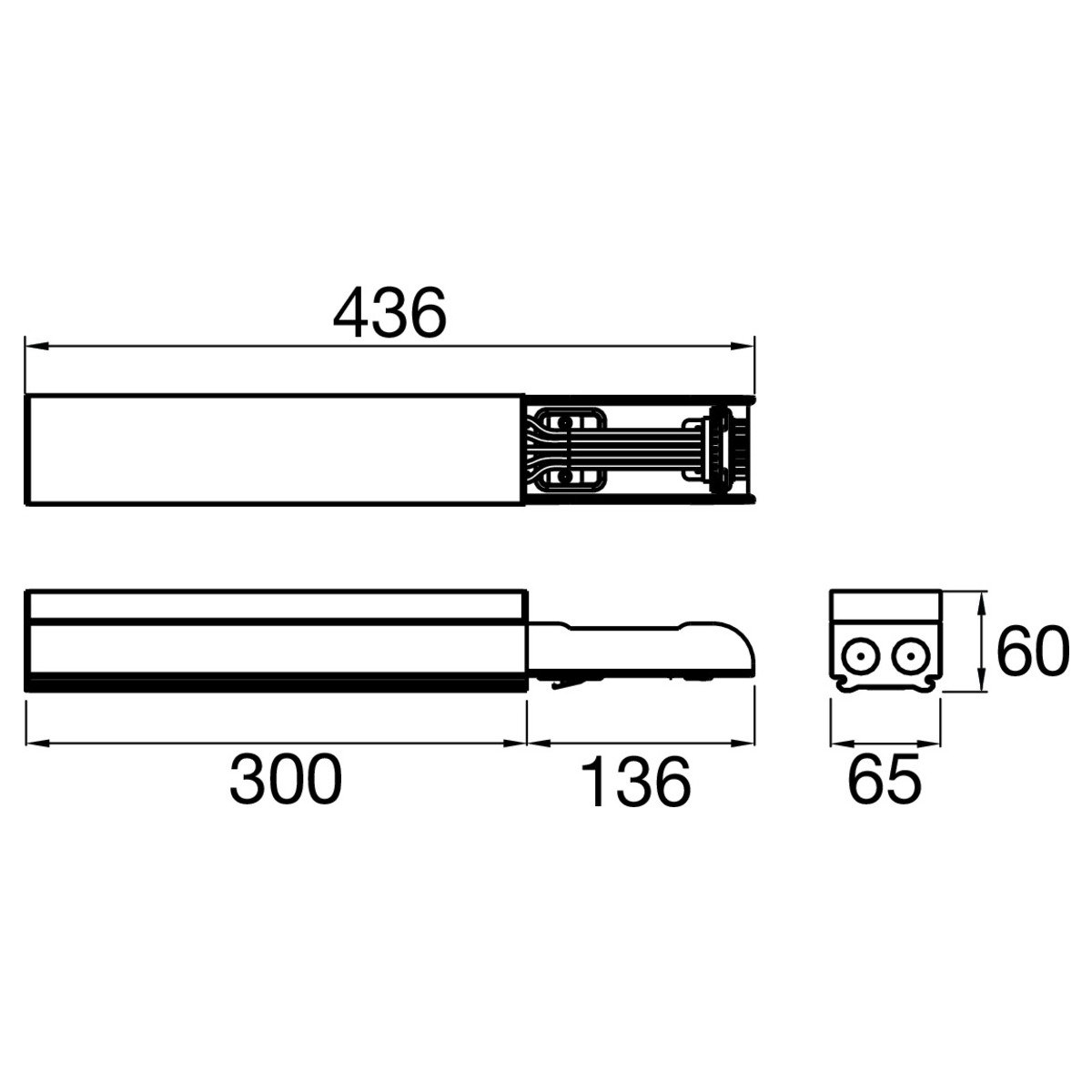 LA 1009233 EASYLIGHT FOB 300 7 25 WH Feed out Box 300mm, 7 pole, 2,5mm2 - BIG WHITE (SLV) (obrázek 3)