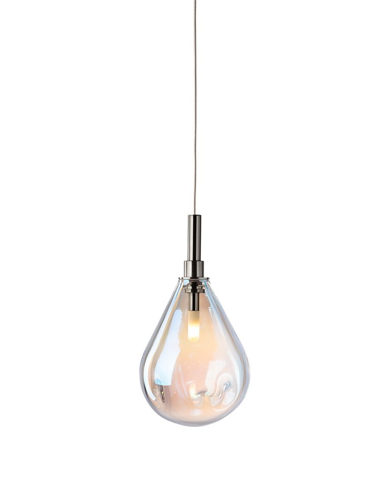 Levně BOMMA 1/60/95107/B/60PRL/135/A/ANT… Závěsné svítidlo Soap Mini perleťová / antracit 2,5m kabel - BOMMA
