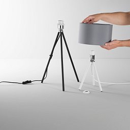 Obrázek pro produkt Základna stolní  lampy – základna Lumetto Marilyn, bílá, 1 x E14, výška 25 cm - FANEUROPE